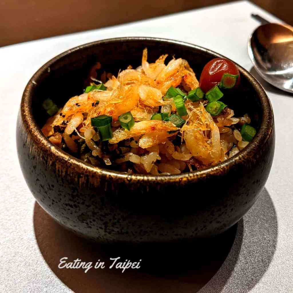 Robin s grill teppanyaki tainan sakura shrimp with seaweed steamed rice